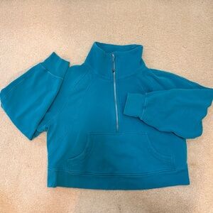 Lululemon Teal Quarter-Zip Pullover